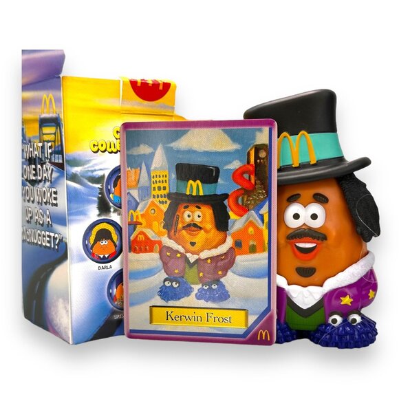 Kerwin Frost McDonald's 2023 McNugget Happy Meal Toy Wrap Box Trading Card NIB - Picture 2 of 7